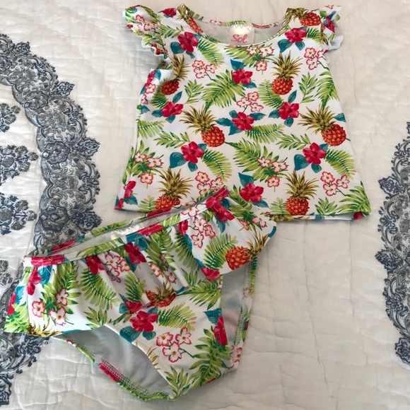 Sol Swim Other - 🍍Nordstrom Sol Swimsuit Baby 24 Months Pineapple